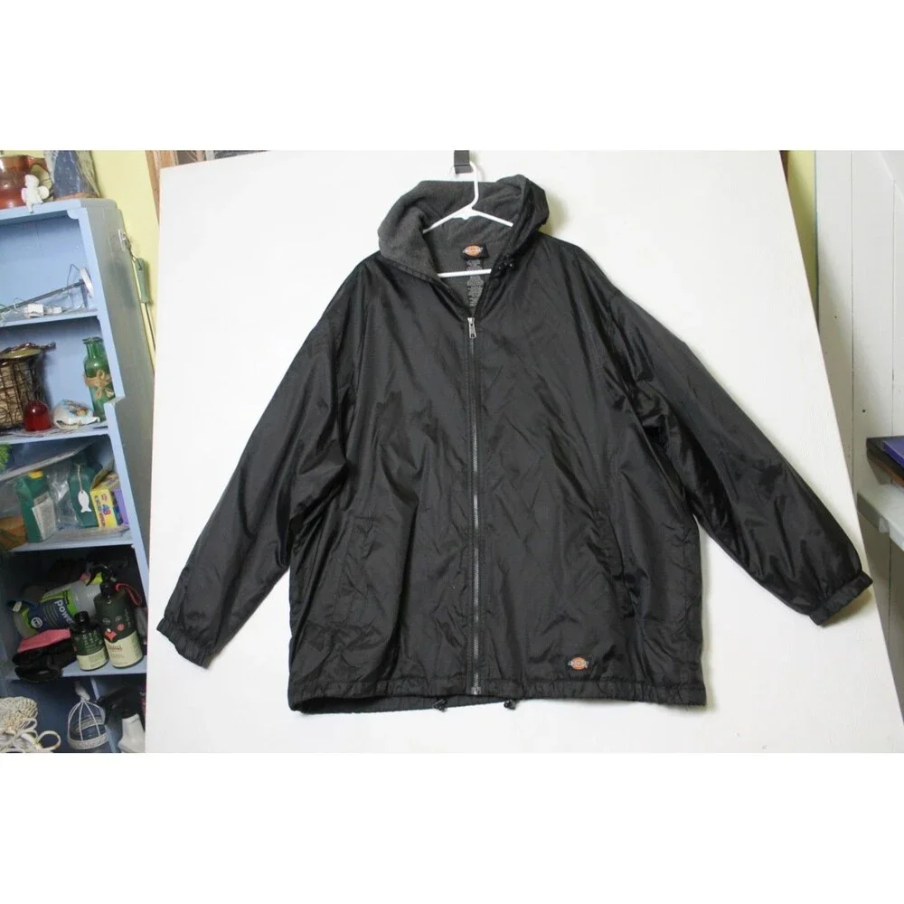 Dickies Storm Jacket Black Full Zip Insulated Outdoor Windbreaker Men's 2XL/XXG - Picture 2 of 11